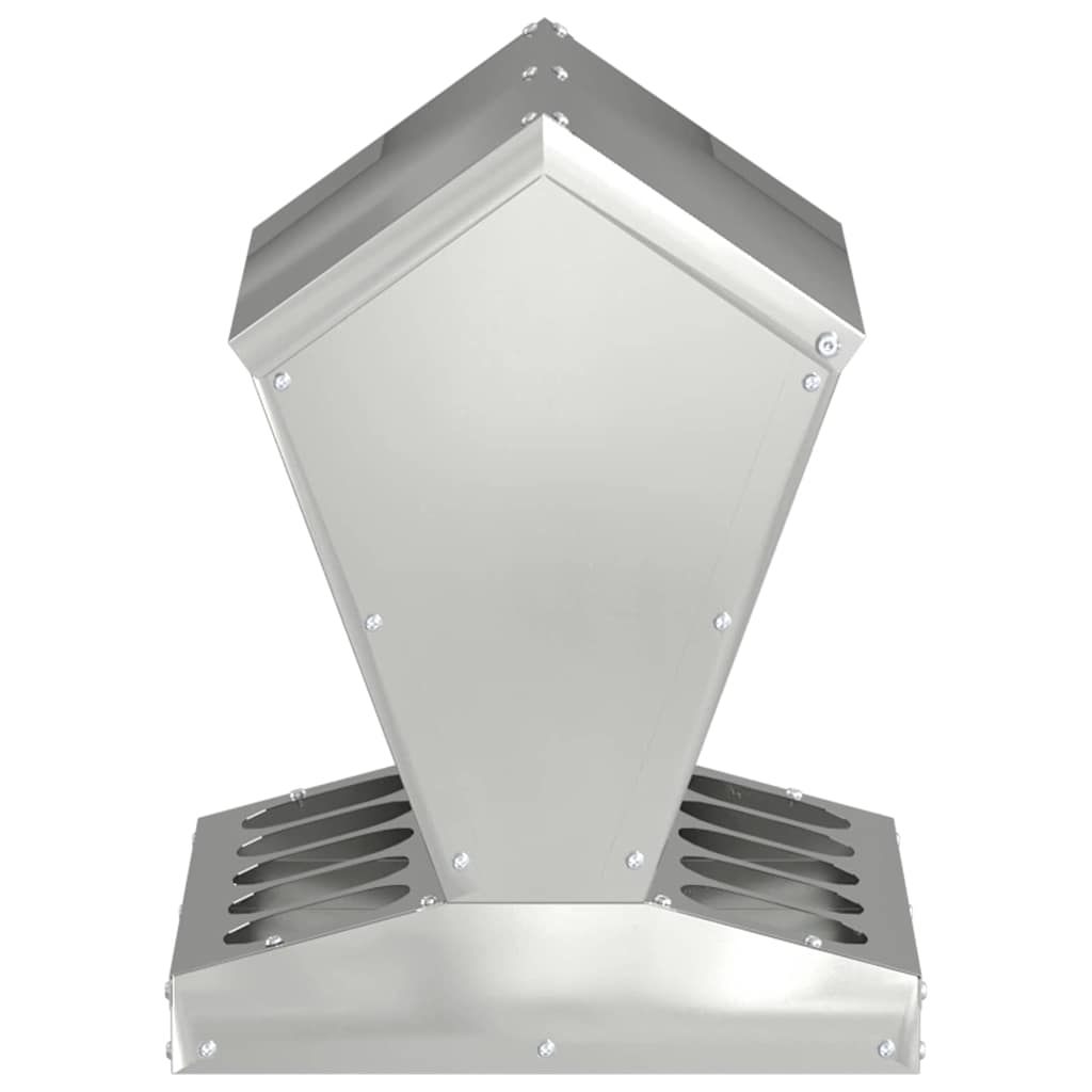 Feeder per pollo Argento 30 x 30 x 39 cm Acciaio zincato