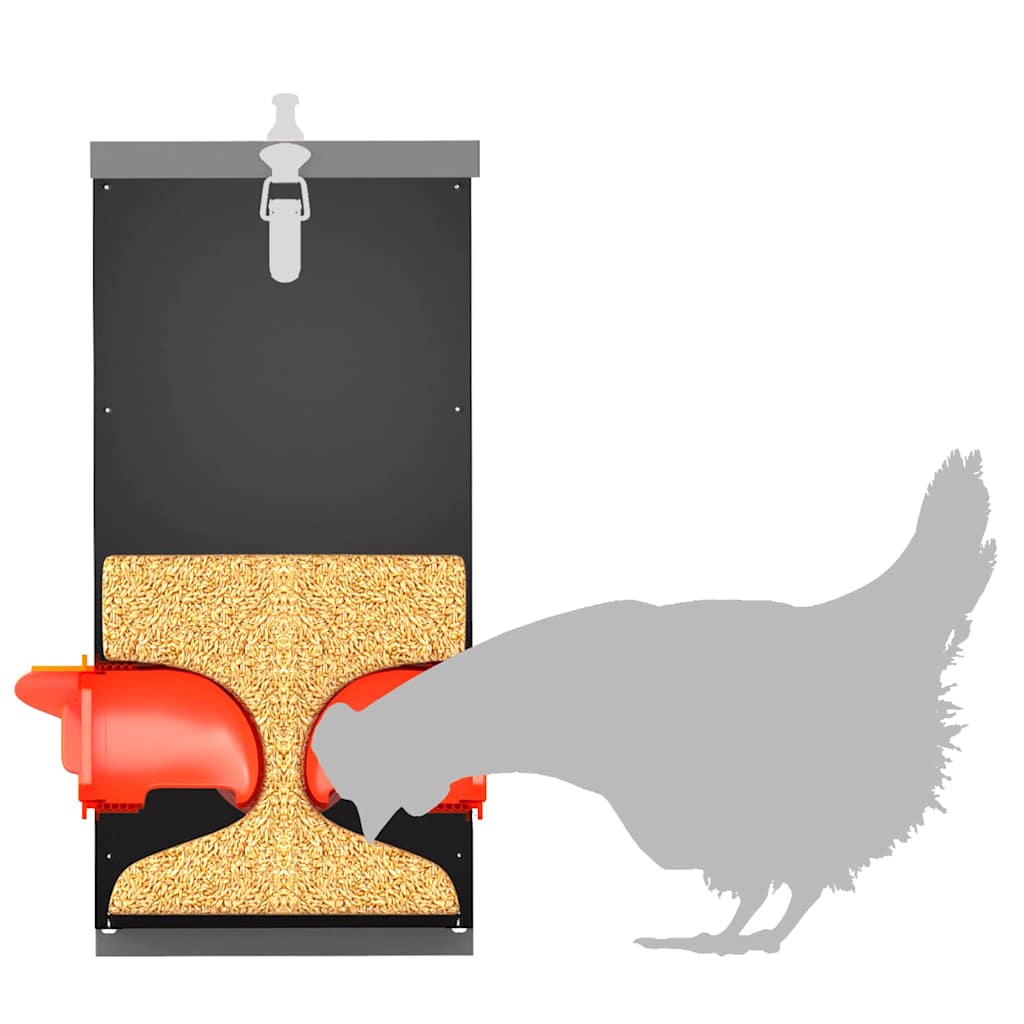 Feeder per pollo Nero 32,5 x 20,5 x 43 cm 25 kg