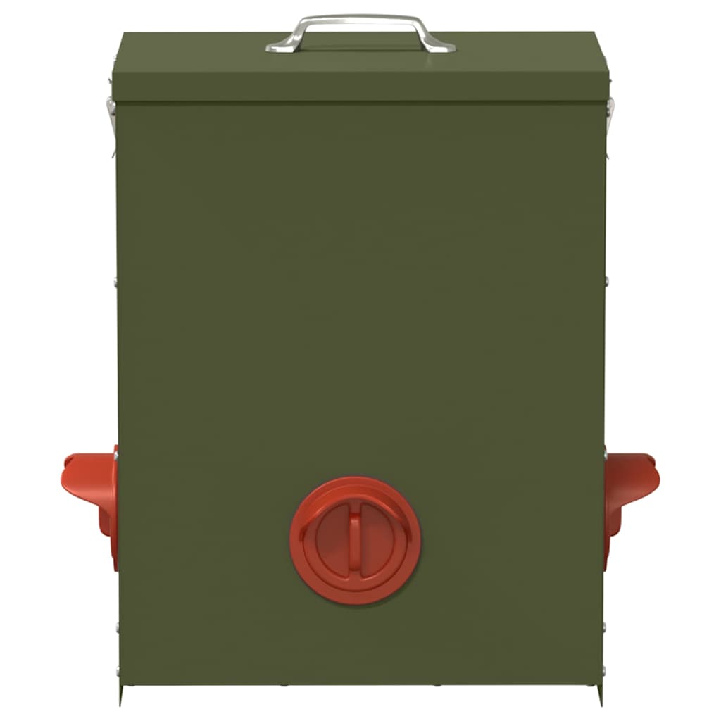 Feeder per pollo Verde Oliva 32,5 x 20,5 x 43 cm 25 kg