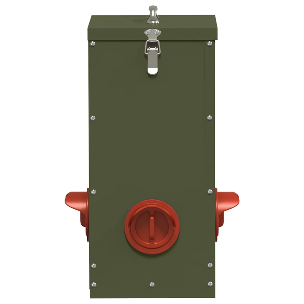 Feeder per pollo Verde Oliva 32,5 x 20,5 x 43 cm 25 kg