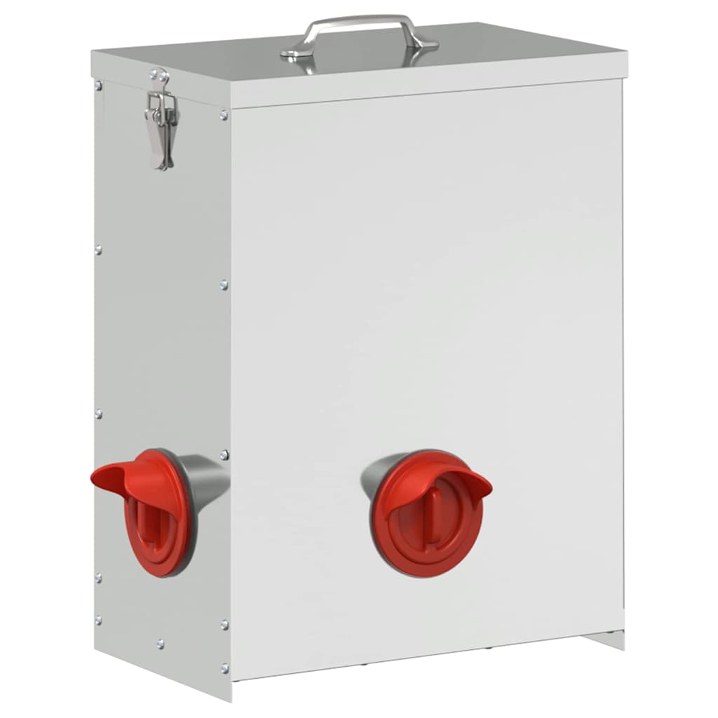 Feeder per pollo Argento 32,5 x 20,5 x 43 cm 25 kg