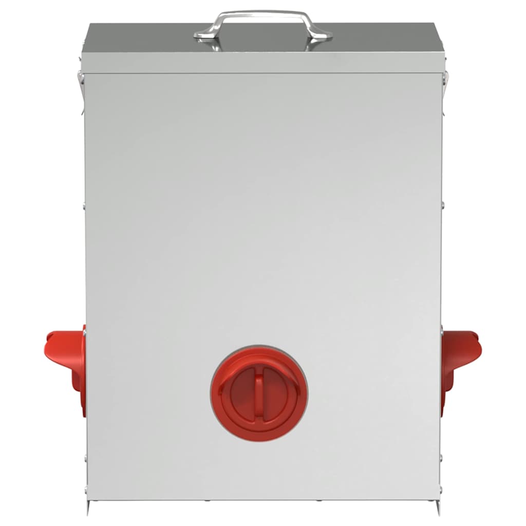 Feeder per pollo Argento 32,5 x 20,5 x 43 cm 25 kg