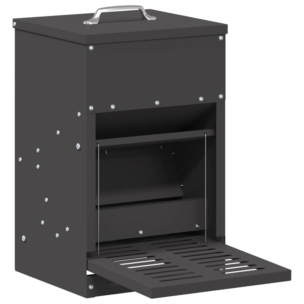 Mangiatore a Pedale per Pollo Nero 25 x 42 x 40 cm 4 kg