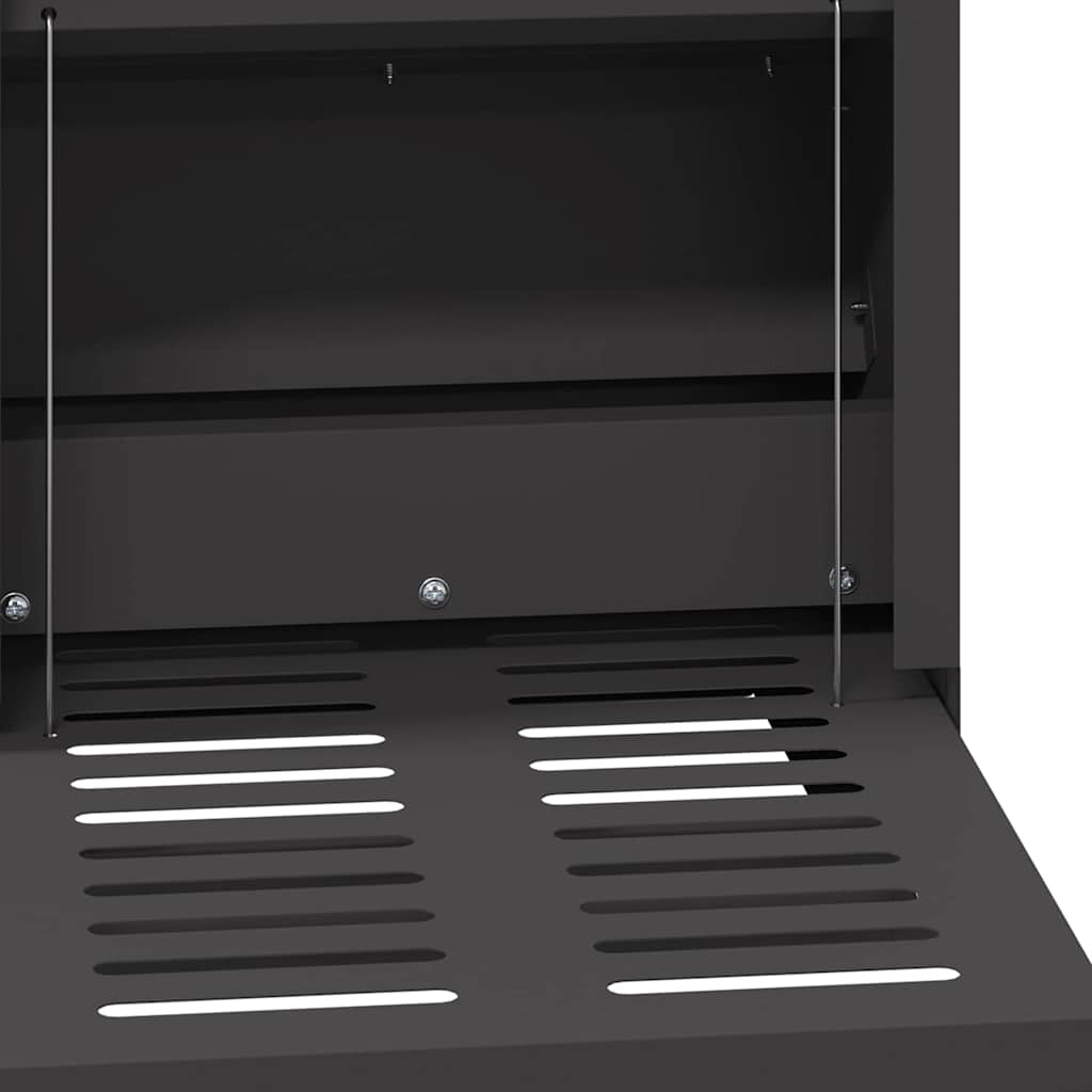 Mangiatore a Pedale per Pollo Nero 25 x 42 x 40 cm 4 kg