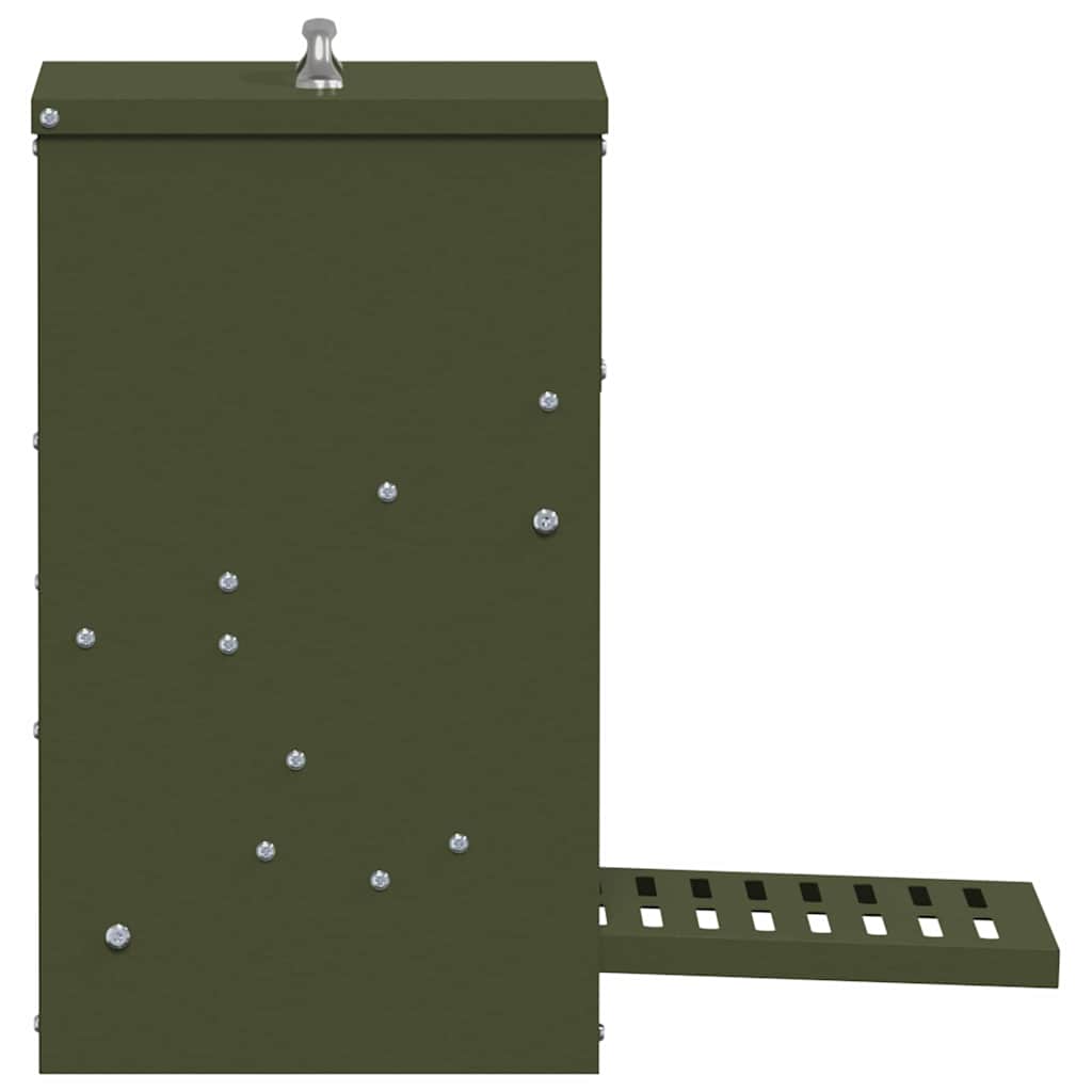 Mangiatore a Pedale per Pollo Verde oliva 25 x 42 x 40 cm 4 kg