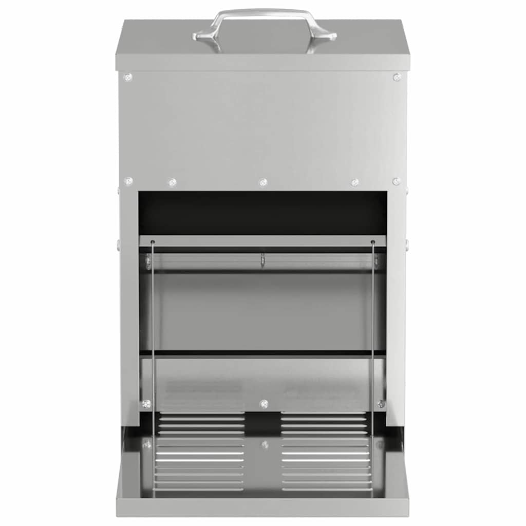 Mangiatore a Pedale per Pollo Argento 25 x 42 x 40 cm 4 kg