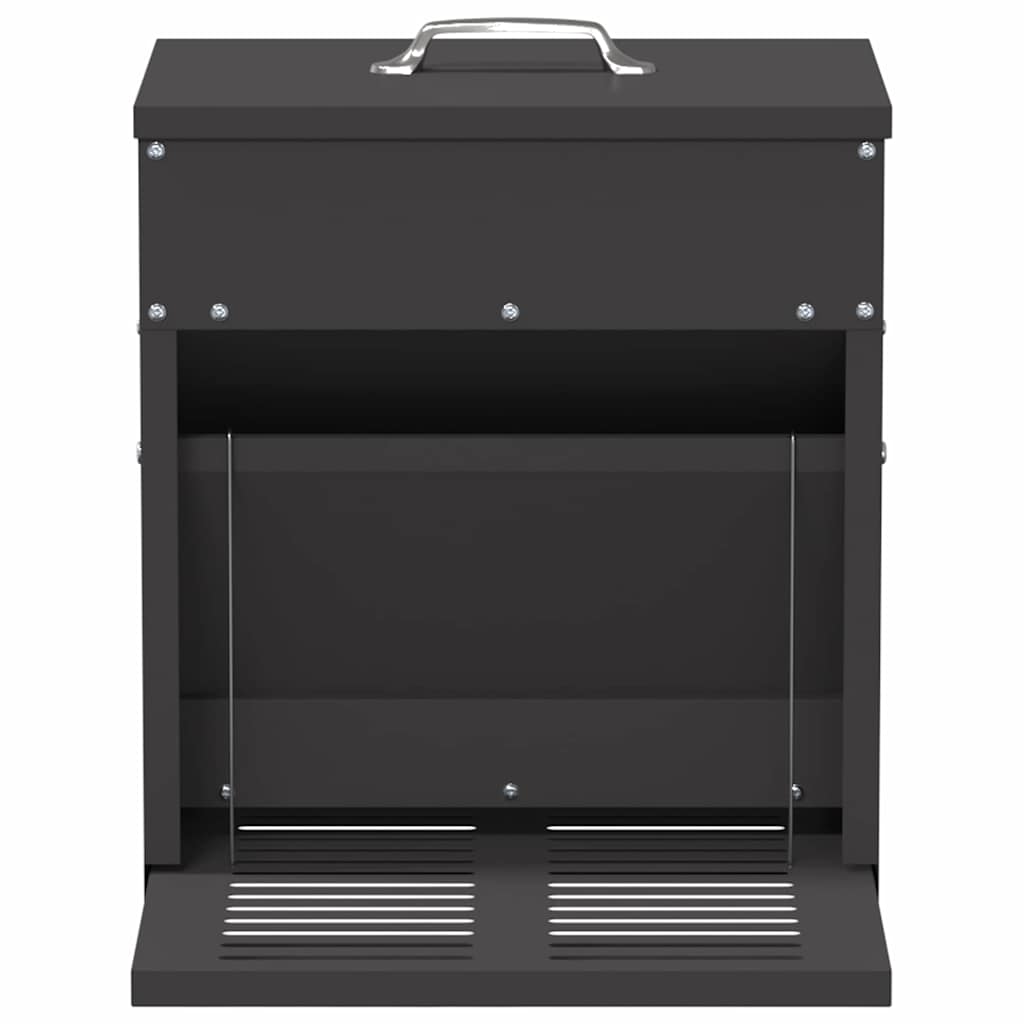 Mangiatore a Pedale per Pollo Nero 33 x 42 x 40 cm 10 kg