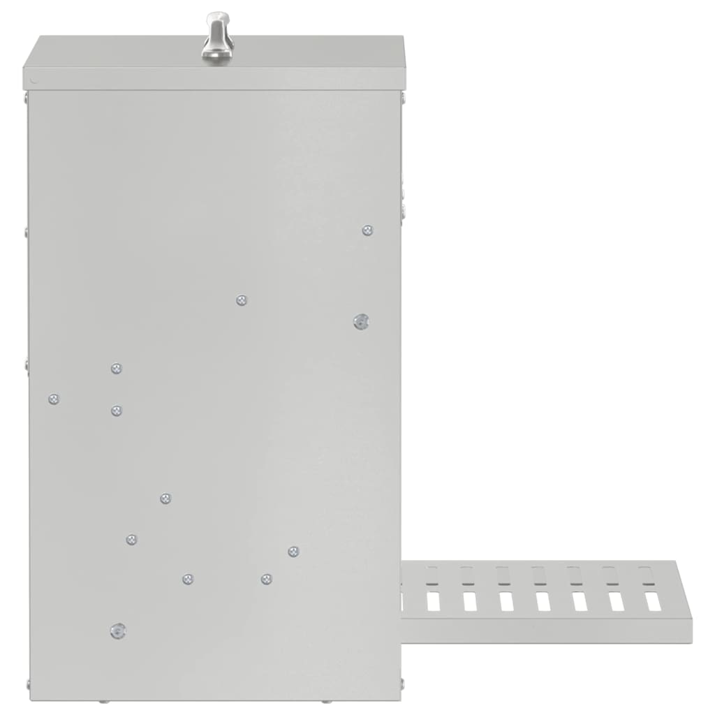 Mangiatore a Pedale per Pollo Argento 33 x 42 x 40 cm 10 kg