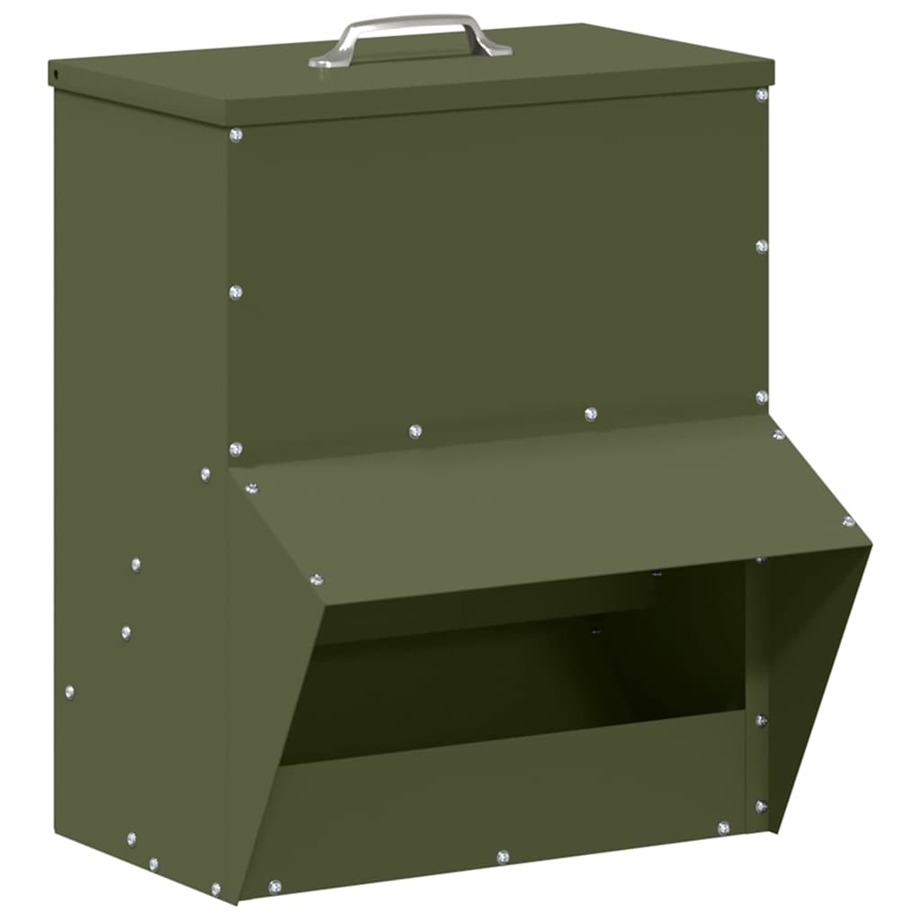 Feeder per pollo Verde oliva 20 x 25 x 35 cm
