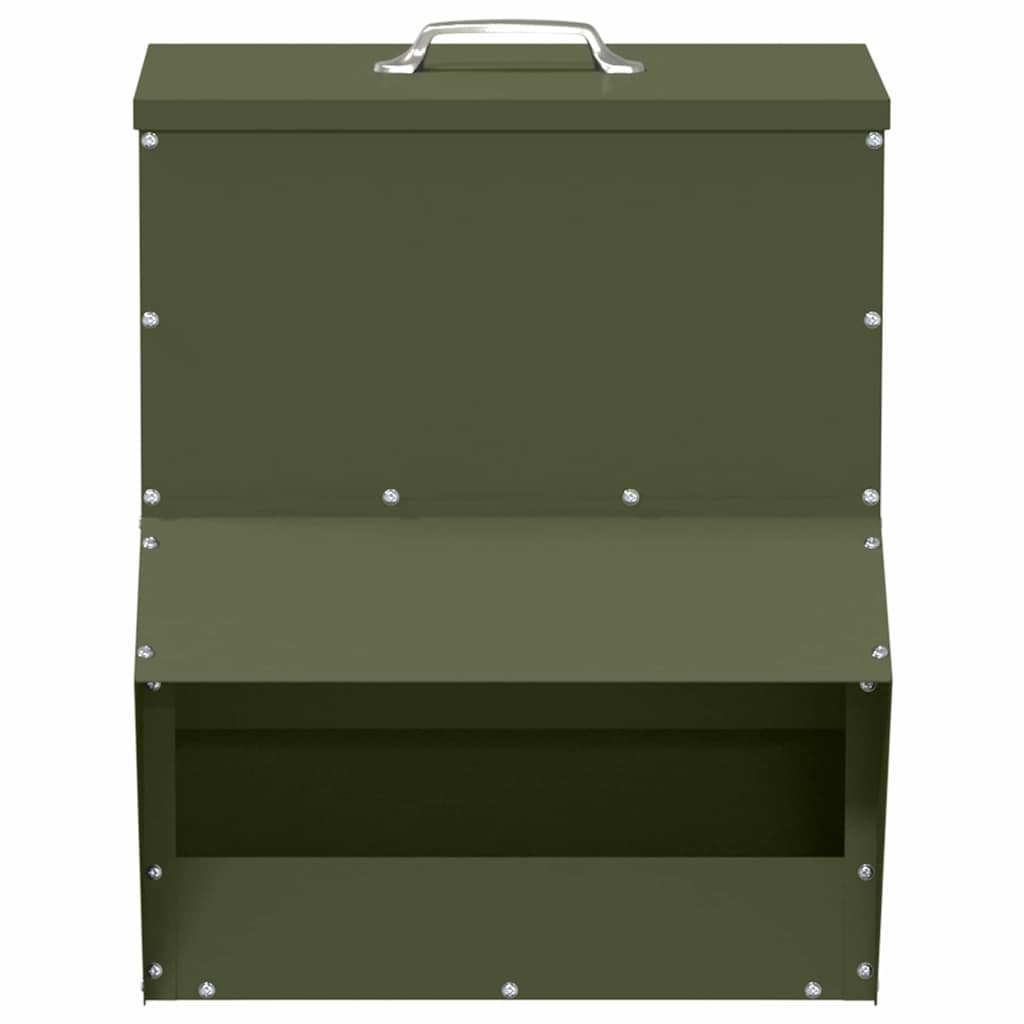 Feeder per pollo Verde oliva 20 x 25 x 35 cm