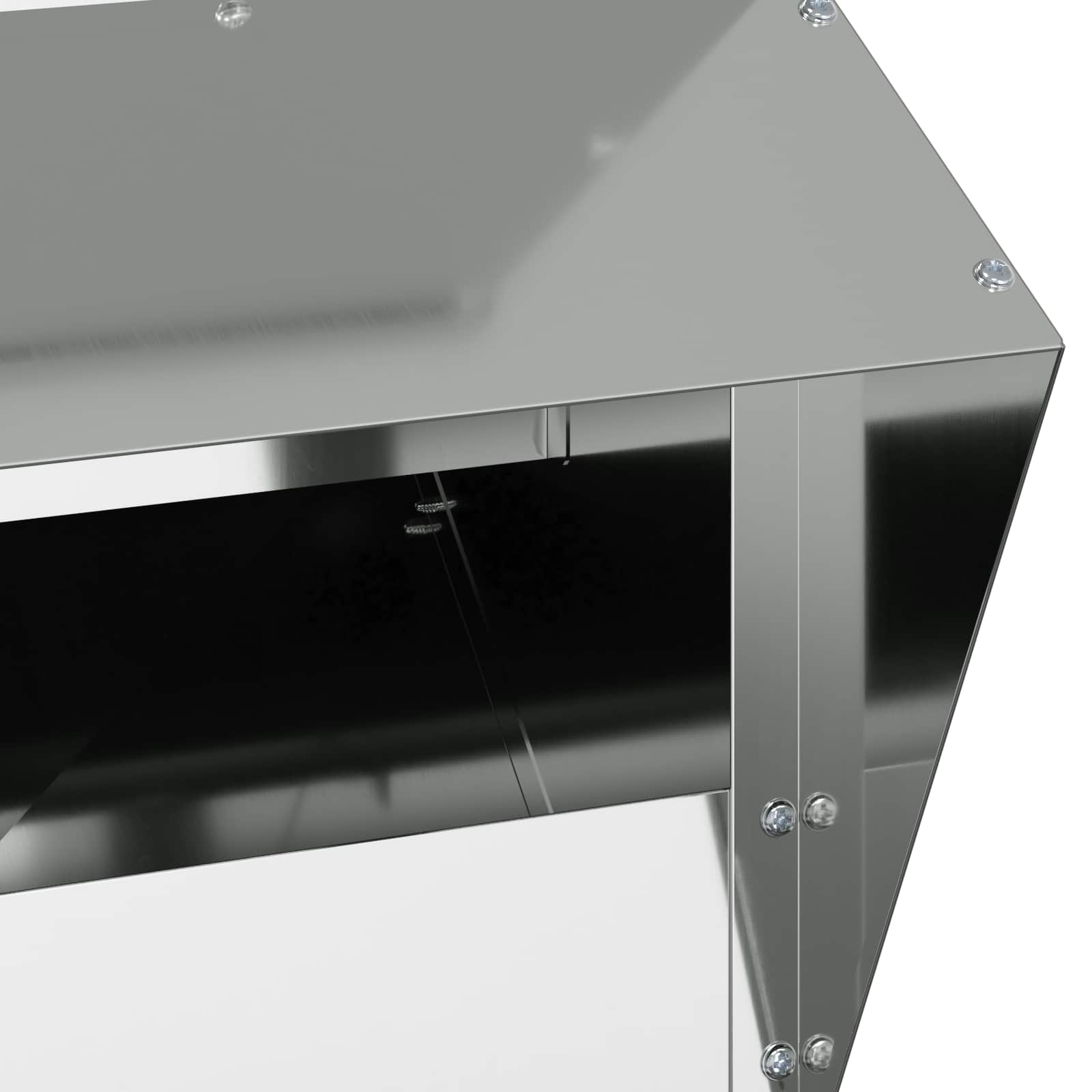 Feeder per pollo Argento 20 x 25 x 35 cm Acciaio zincato
