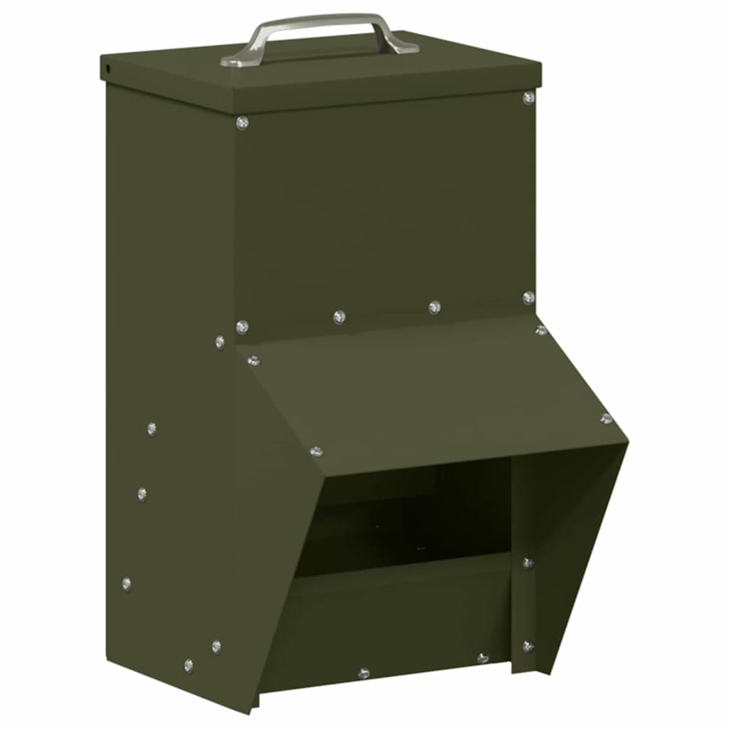 Feeder per pollo Verde oliva 20 x 25 x 35 cm