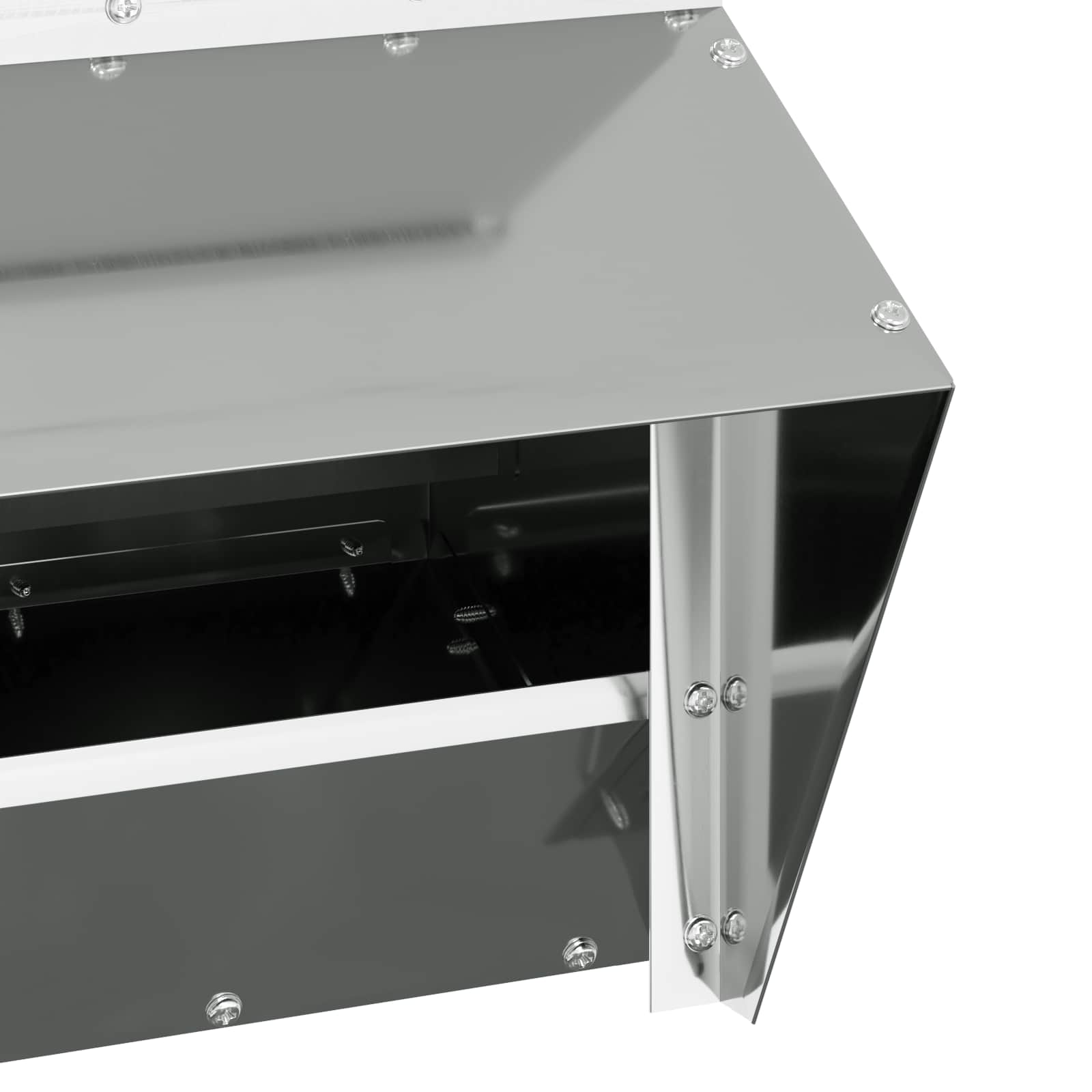 Feeder per pollo Argento 20 x 25 x 35 cm Acciaio zincato