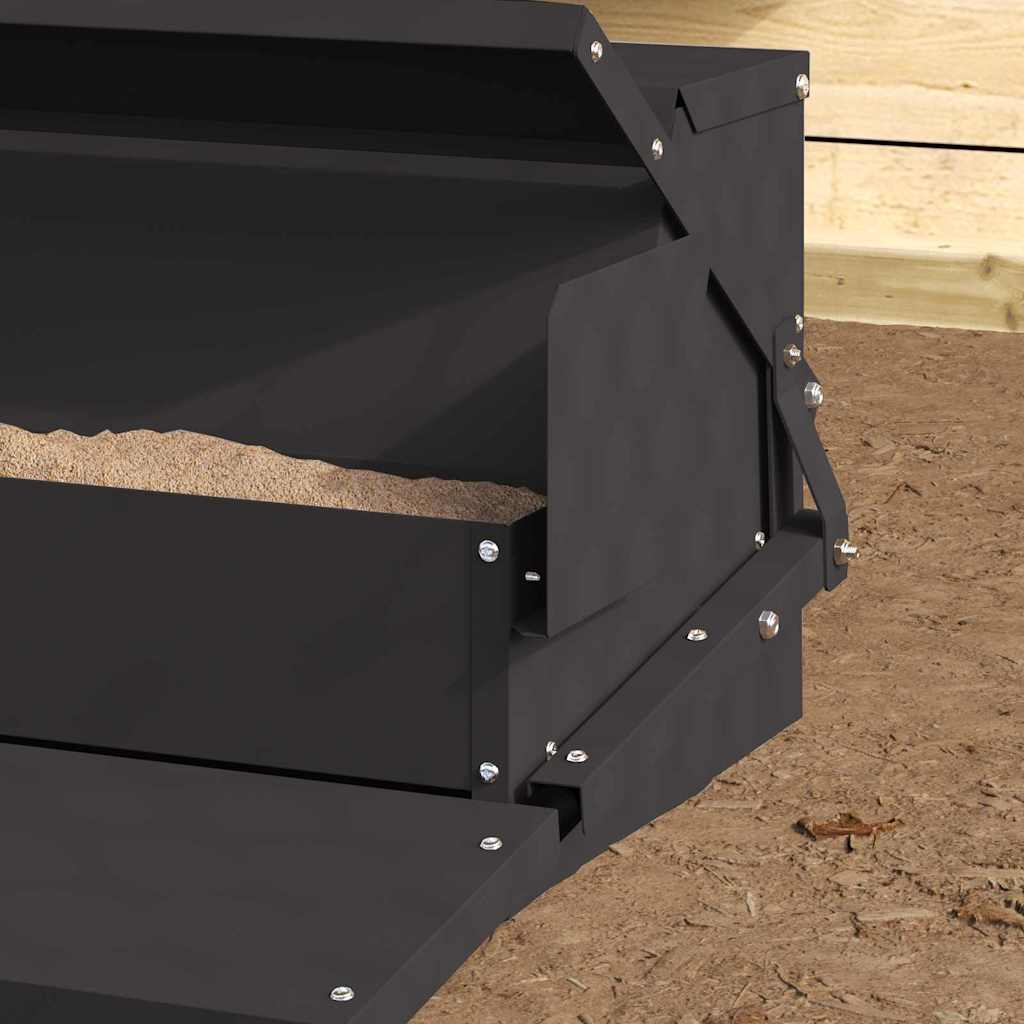 Mangiatore a Pedale per Pollo Nero 50 x 40 x 29 cm 2 kg