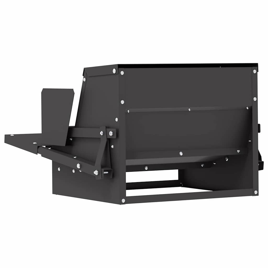 Mangiatore a Pedale per Pollo Nero 50 x 40 x 29 cm 2 kg