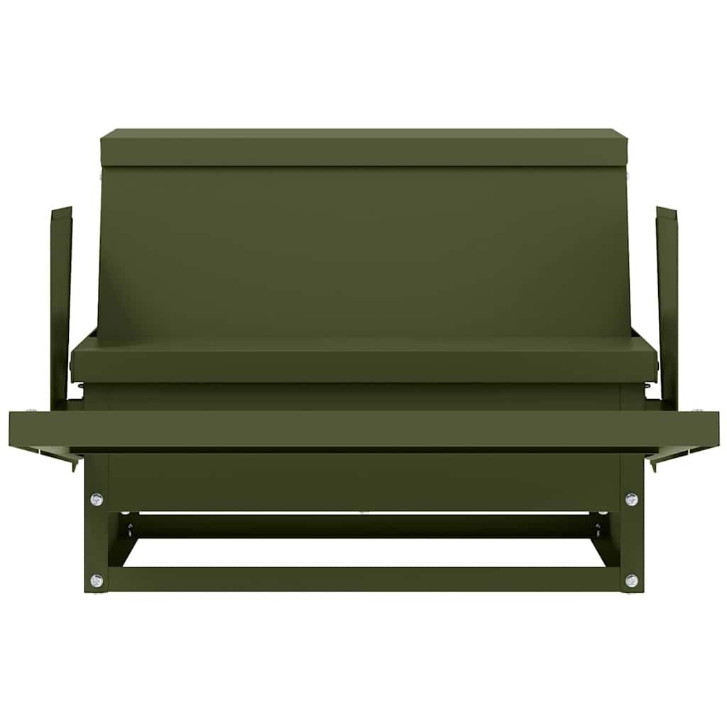 Mangiatore a Pedale per Pollo Verde Oliva 50 x 40 x 29 cm 2 kg