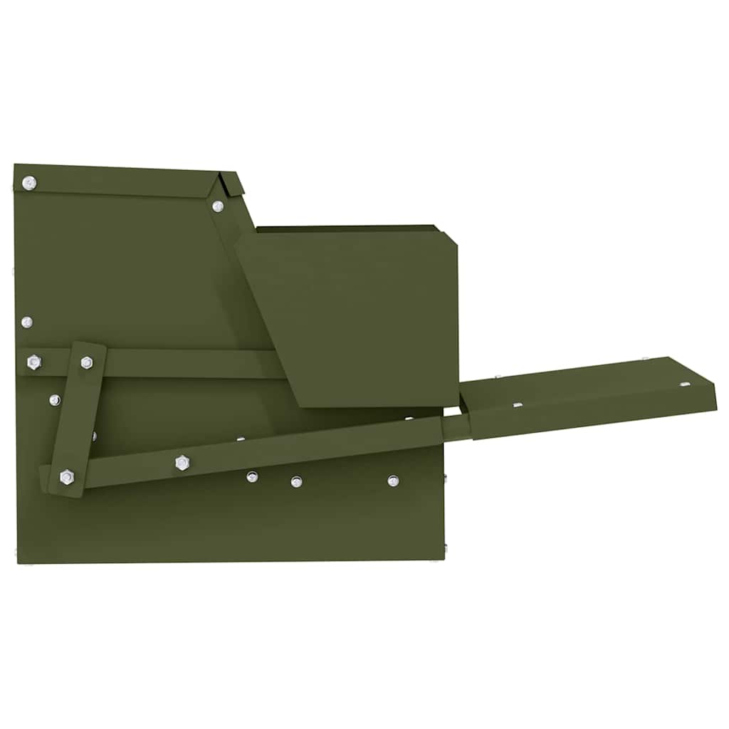 Mangiatore a Pedale per Pollo Verde Oliva 50 x 40 x 29 cm 2 kg