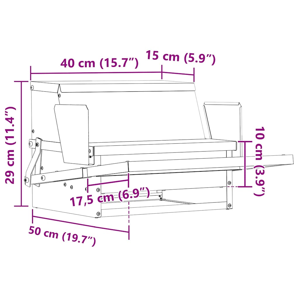 Mangiatore a Pedale per Pollo Argento 50 x 40 x 29 cm 2 kg