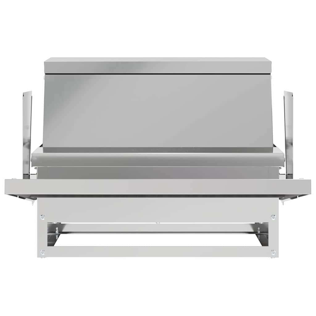 Mangiatore a Pedale per Pollo Argento 50 x 40 x 29 cm 2 kg