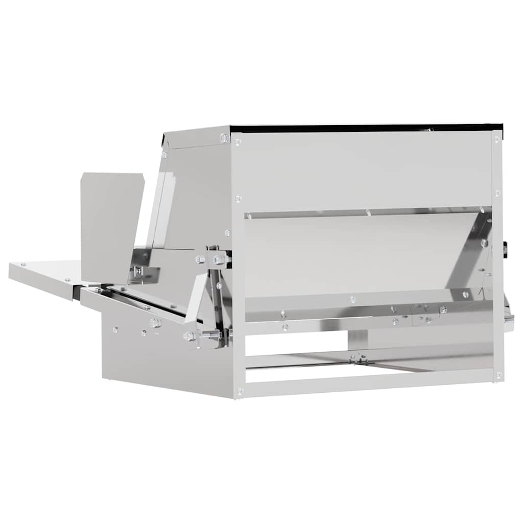 Mangiatore a Pedale per Pollo Argento 50 x 40 x 29 cm 2 kg