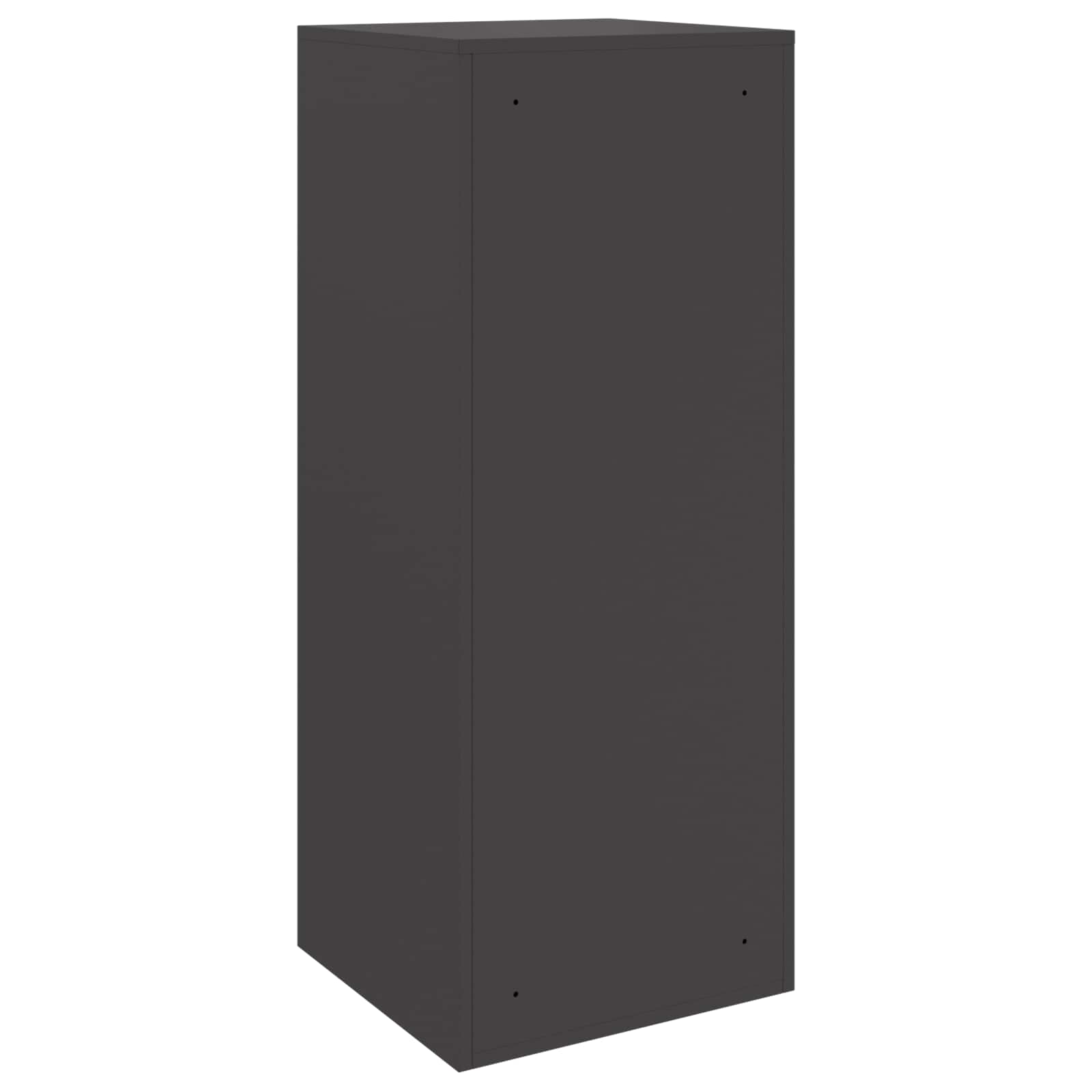 Cassetta per pacchi con porta Nero 41 x 38 x 103 cm Acciaio