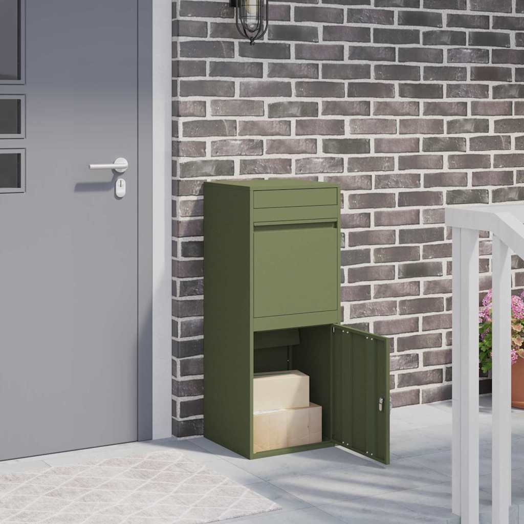 Cassetta per pacchi Verde oliva 41 x 38 x 103 cm Acciaio