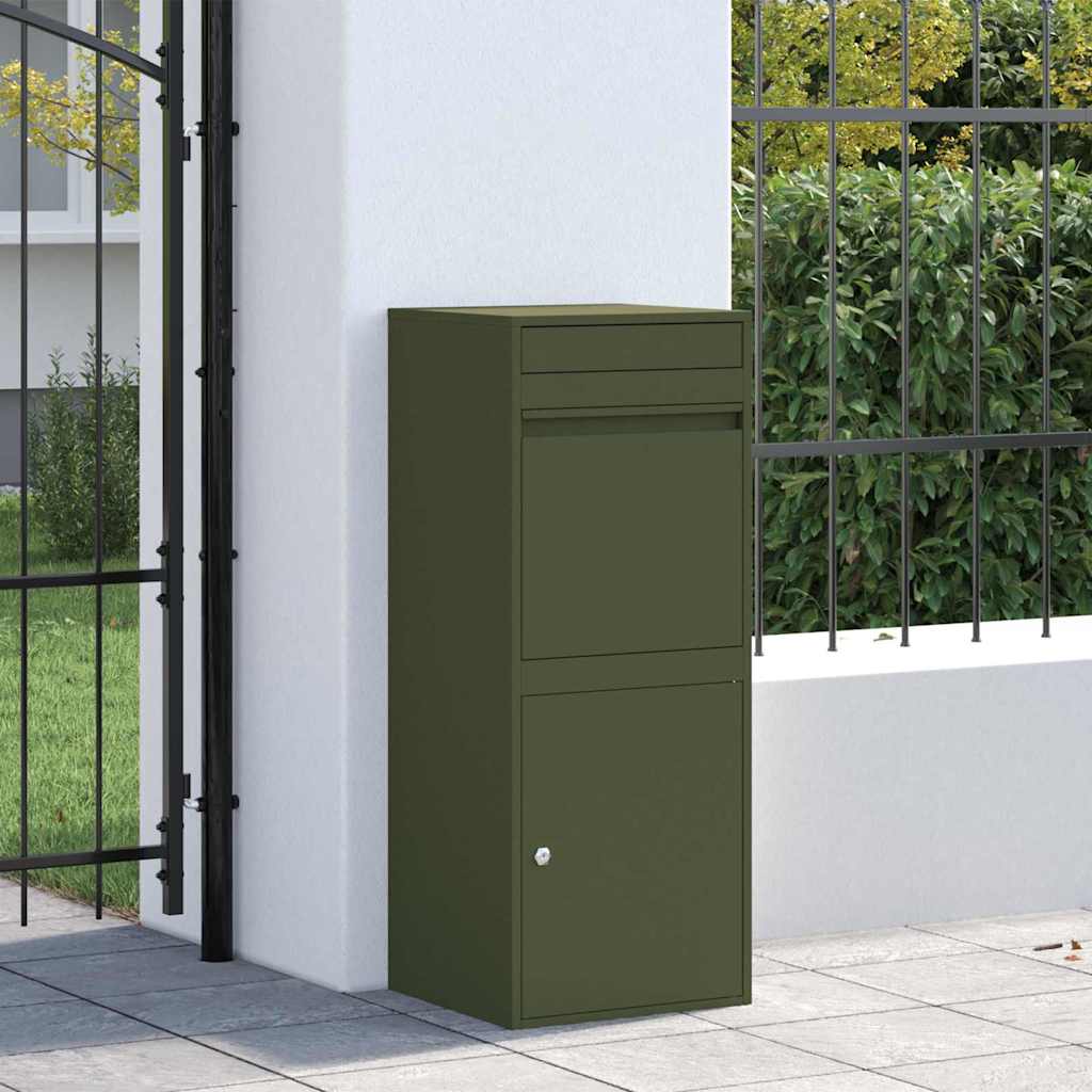 Cassetta per pacchi Verde oliva 41 x 38 x 103 cm Acciaio
