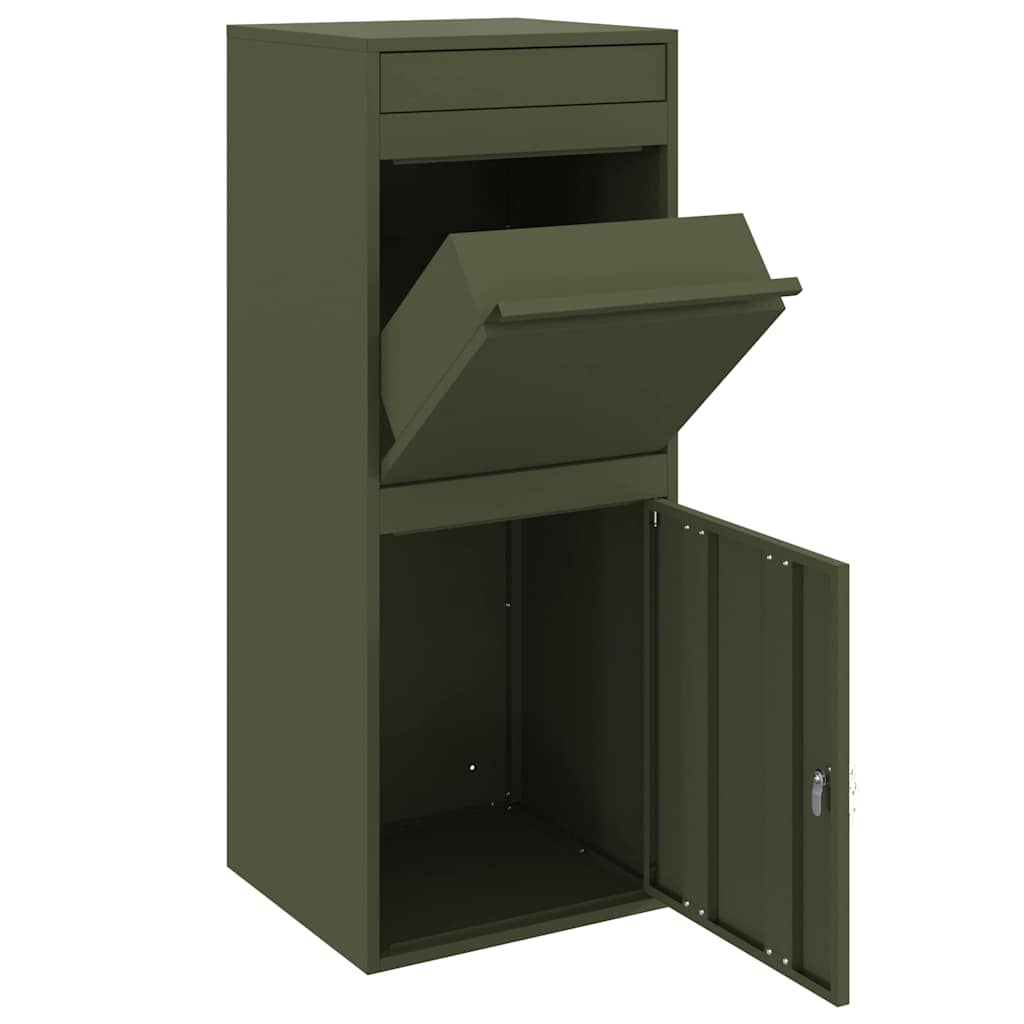 Cassetta per pacchi Verde oliva 41 x 38 x 103 cm Acciaio