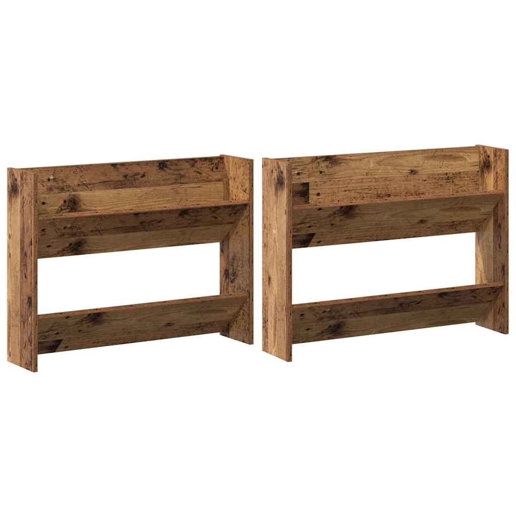 Mobile per scarpe 2 pz 80 x 18 x 60 cm Legno ingegnerizzato