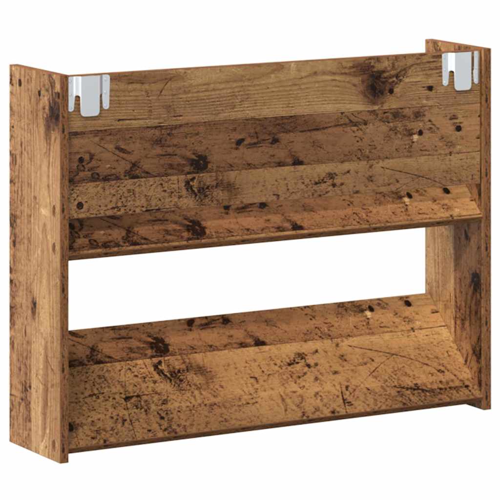 Mobile per scarpe 2 pz 80 x 18 x 60 cm Legno ingegnerizzato