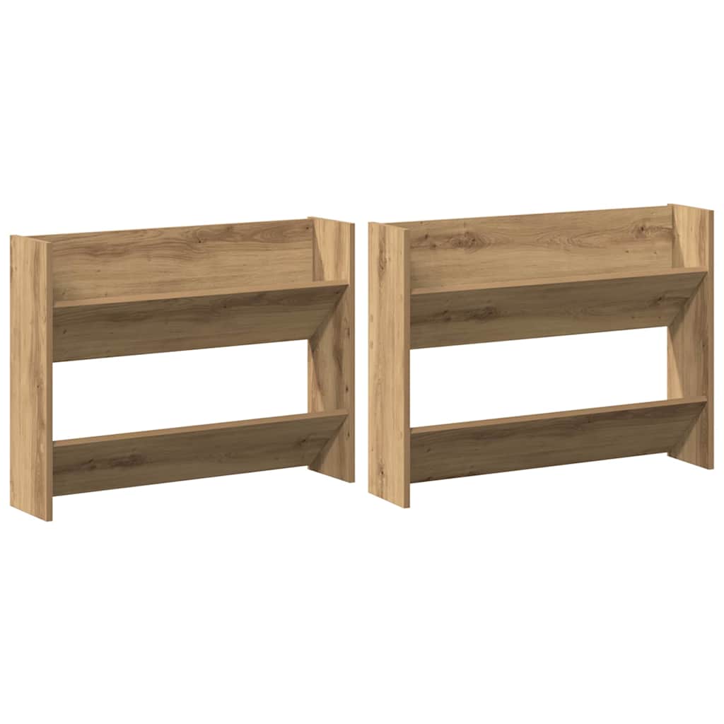 Mobile per scarpe 2 pz 81 x 18 x 60 cm Legno ingegnerizzato