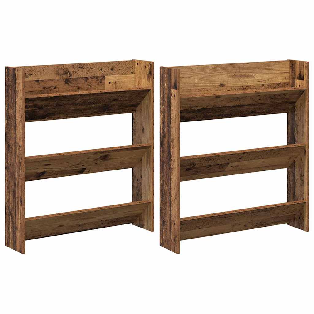 Mobile per scarpe 2 pz 84 x 18 x 90 cm Legno ingegnerizzato