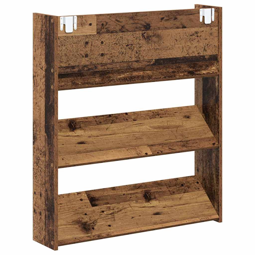 Mobile per scarpe 2 pz 84 x 18 x 90 cm Legno ingegnerizzato