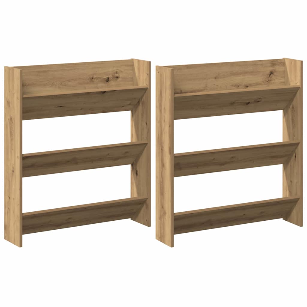 Mobile per scarpe 2 pz 85 x 18 x 90 cm Legno ingegnerizzato