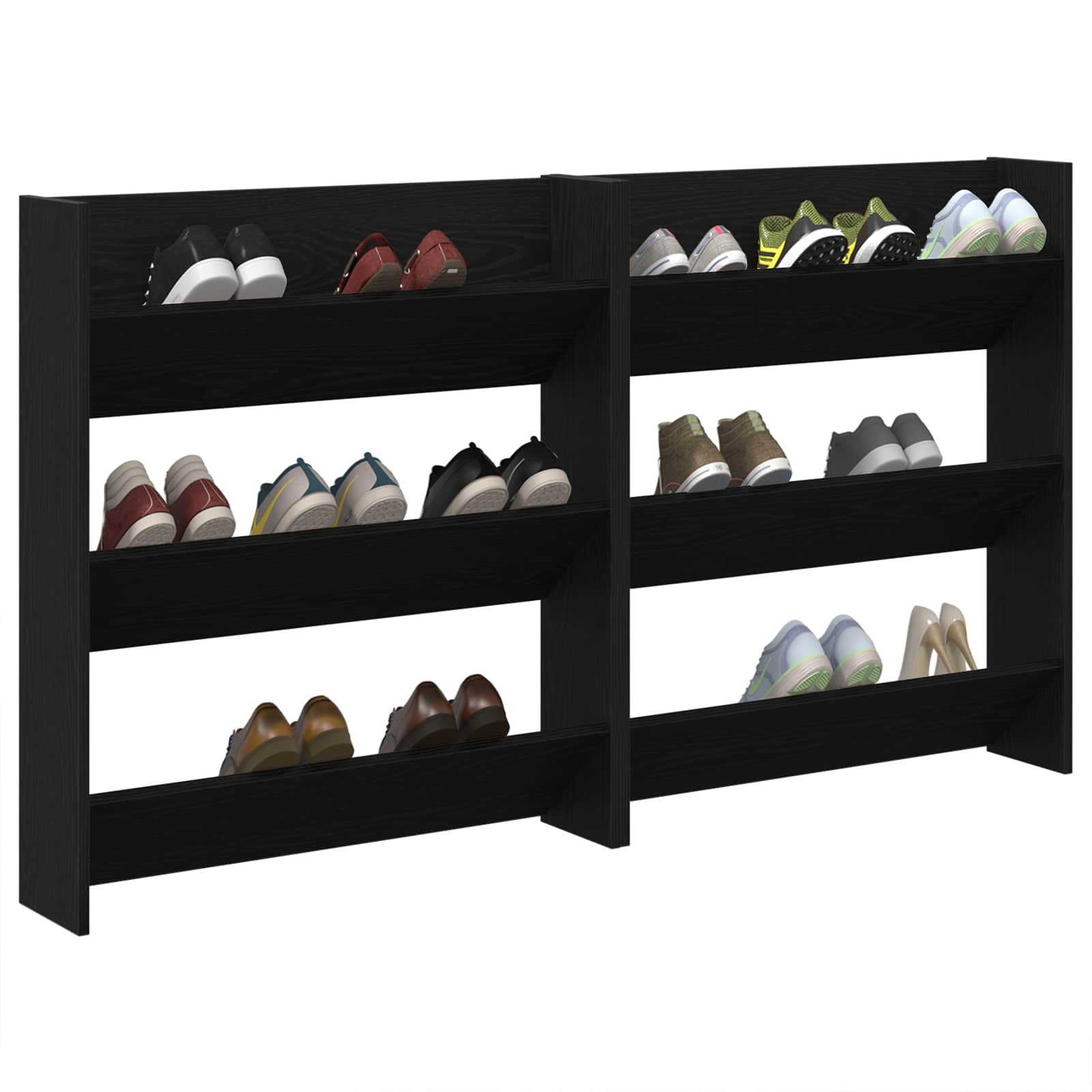 Mobile per scarpe 2 pz 86 x 18 x 90 cm Legno ingegnerizzato