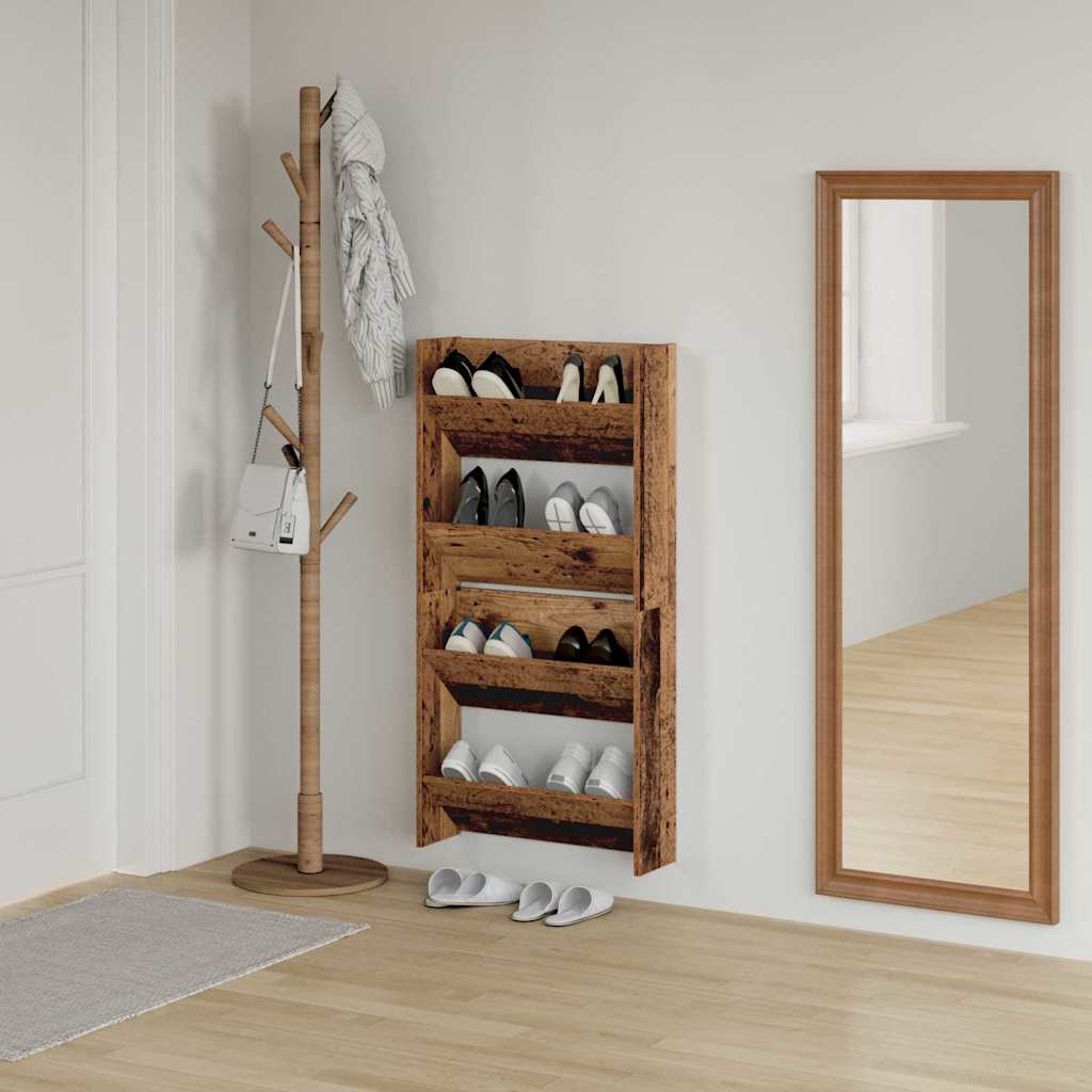 Mobile per scarpe 2 pz 60 x 18 x 60 cm Legno ingegnerizzato