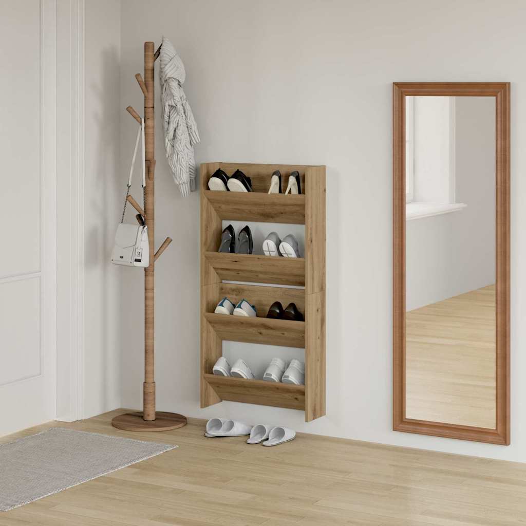 Mobile per scarpe 2 pz 60 x 18 x 60 cm Legno ingegnerizzato