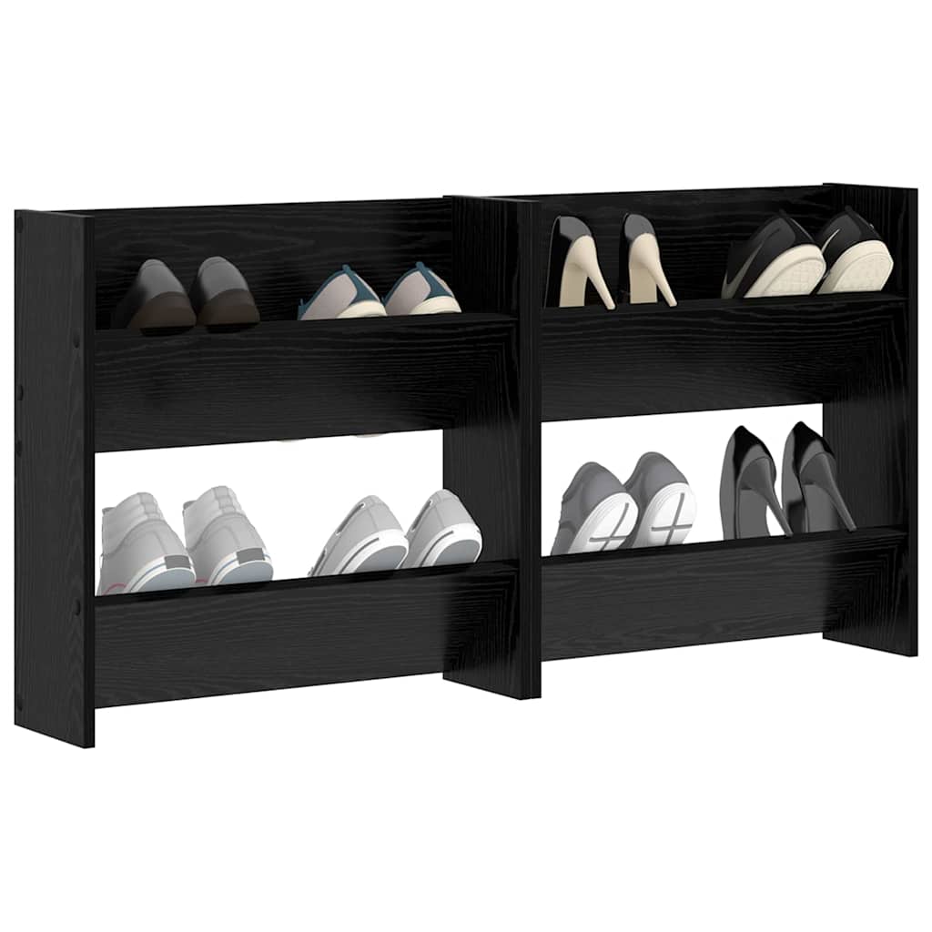 Mobile per scarpe 2 pz 60 x 18 x 60 cm Legno ingegnerizzato