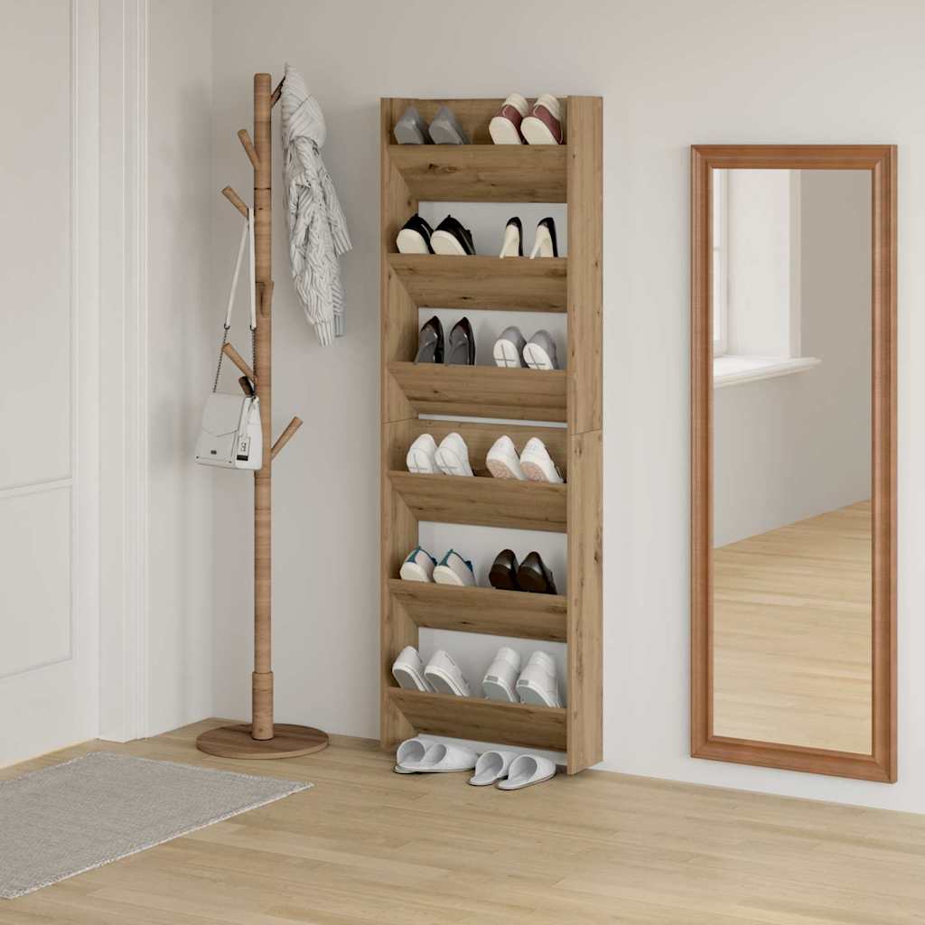 Mobile per scarpe 2 pz 60 x 18 x 90 cm Legno ingegnerizzato