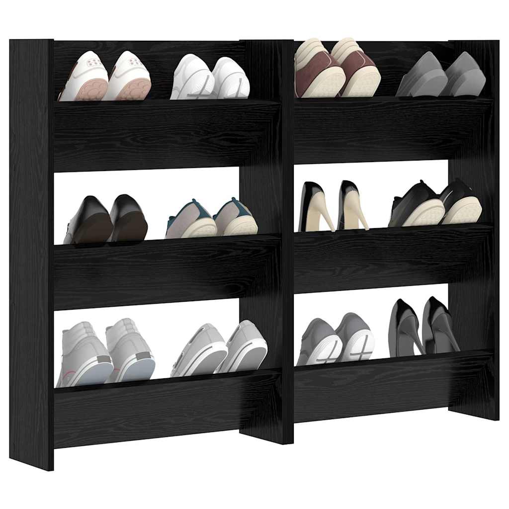 Mobile per scarpe 2 pz 60 x 18 x 90 cm Legno ingegnerizzato