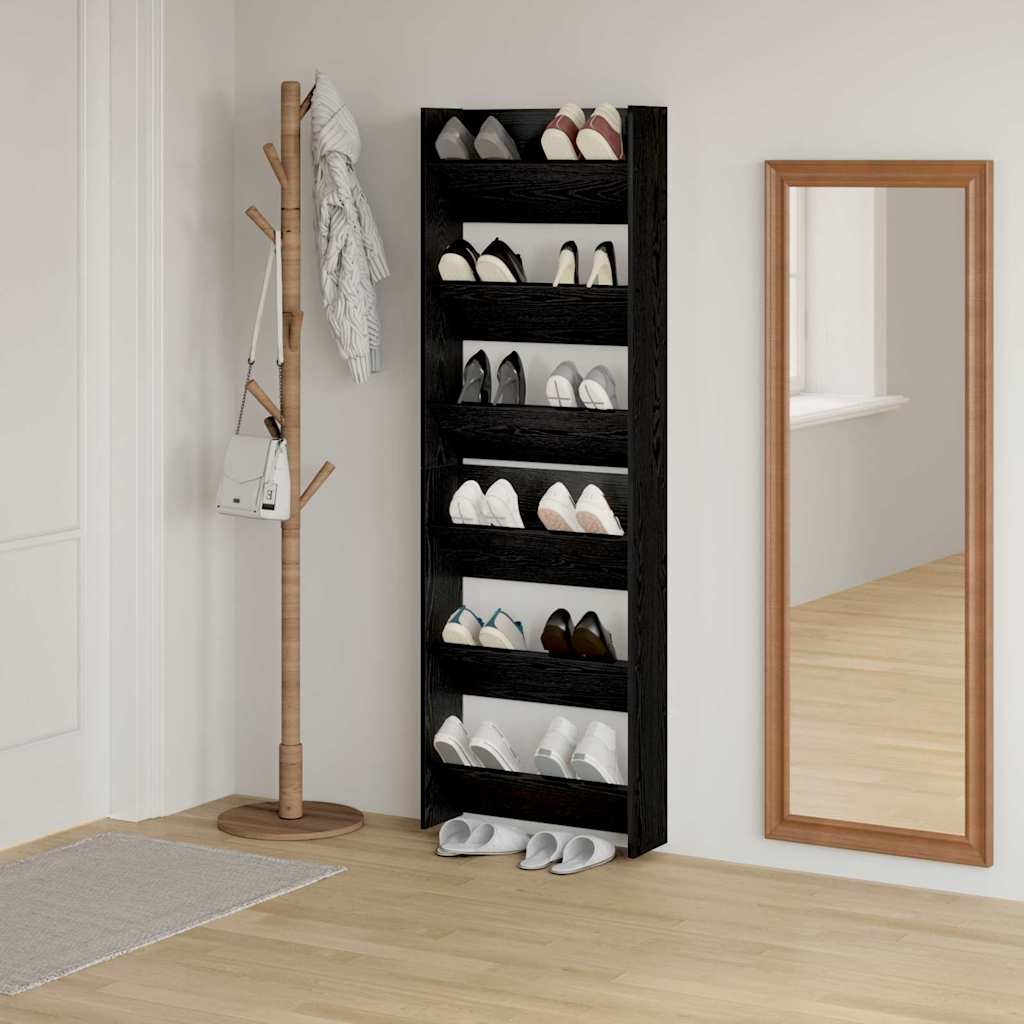 Mobile per scarpe 2 pz 60 x 18 x 90 cm Legno ingegnerizzato