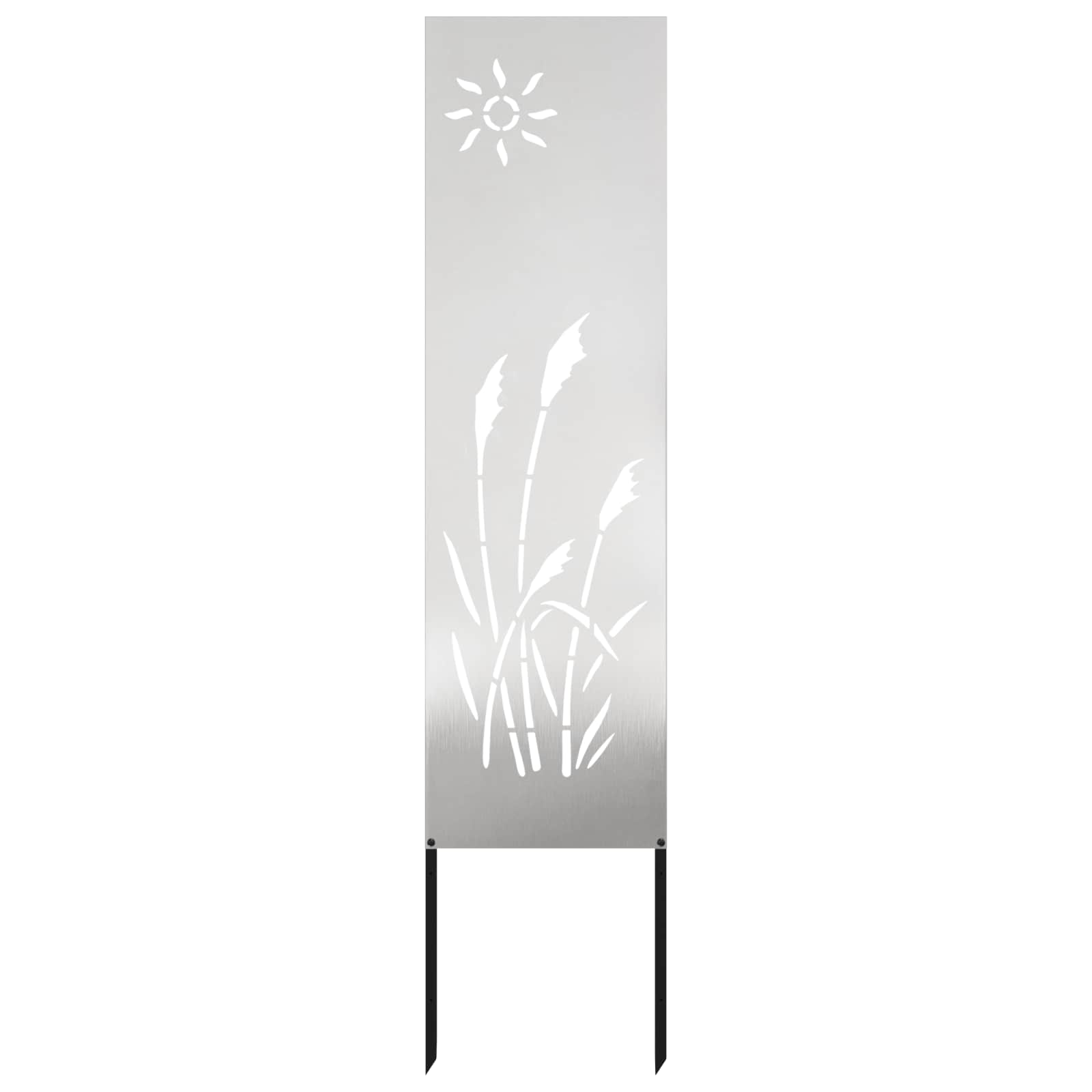 Schermo per privacy in giardino Traforo Argento 32 x 140 cm