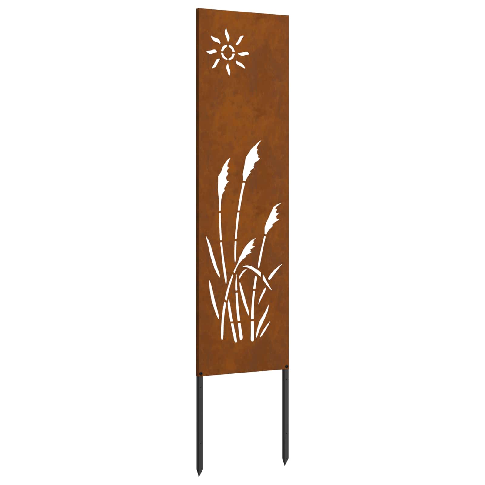 Schermo per privacy in giardino Traforo Ruggine 32 x 140 cm