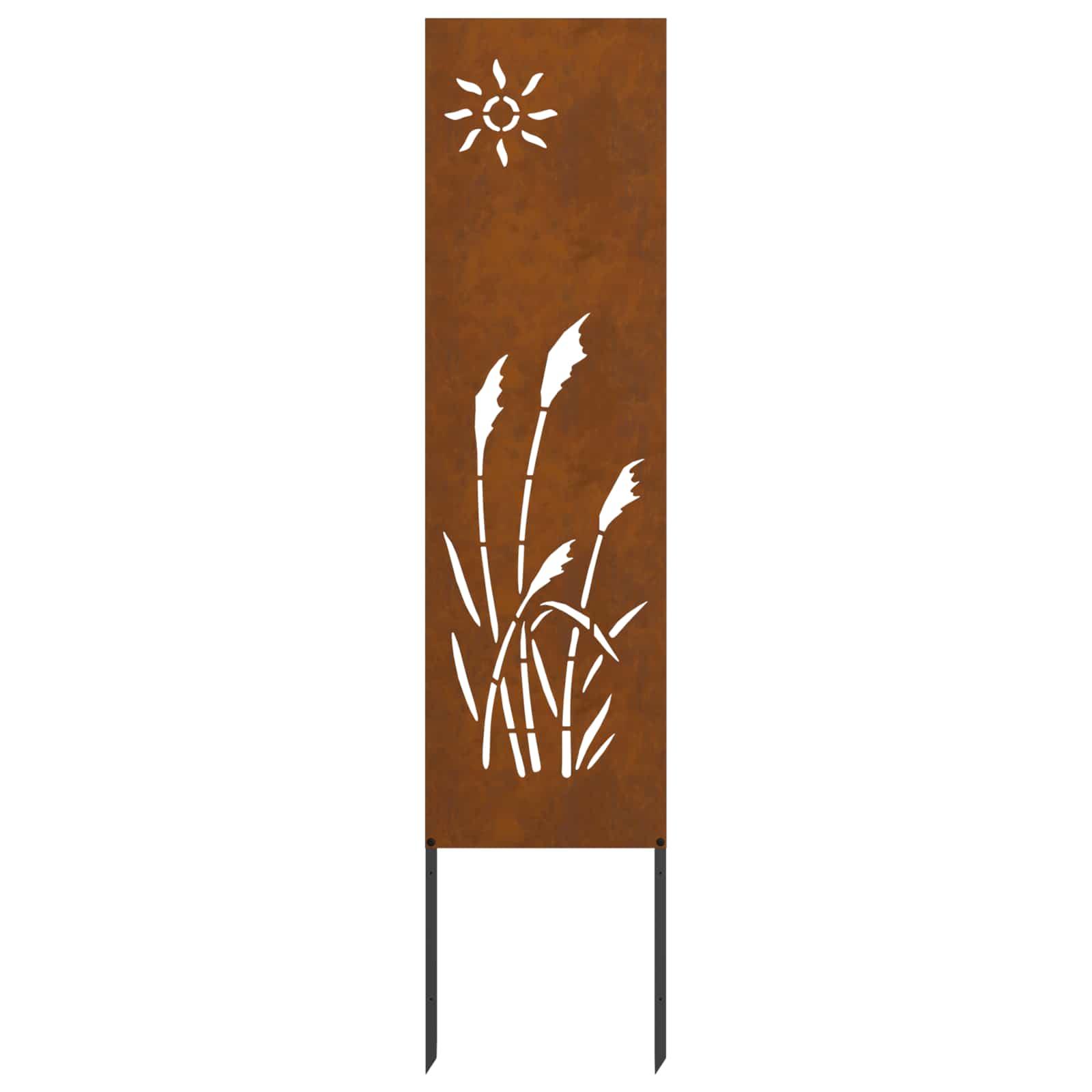 Schermo per privacy in giardino Traforo Ruggine 32 x 140 cm
