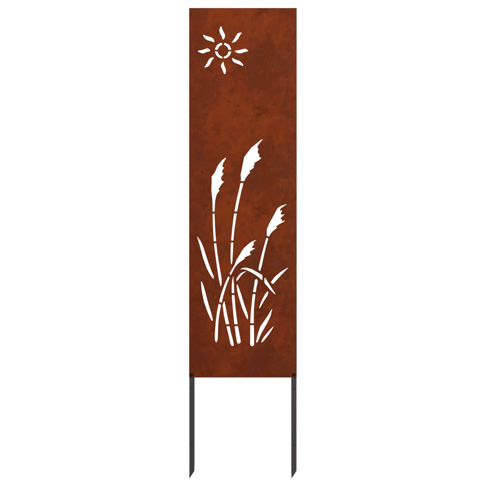 Schermo per privacy in giardino Traforo Ruggine 32 x 140 cm