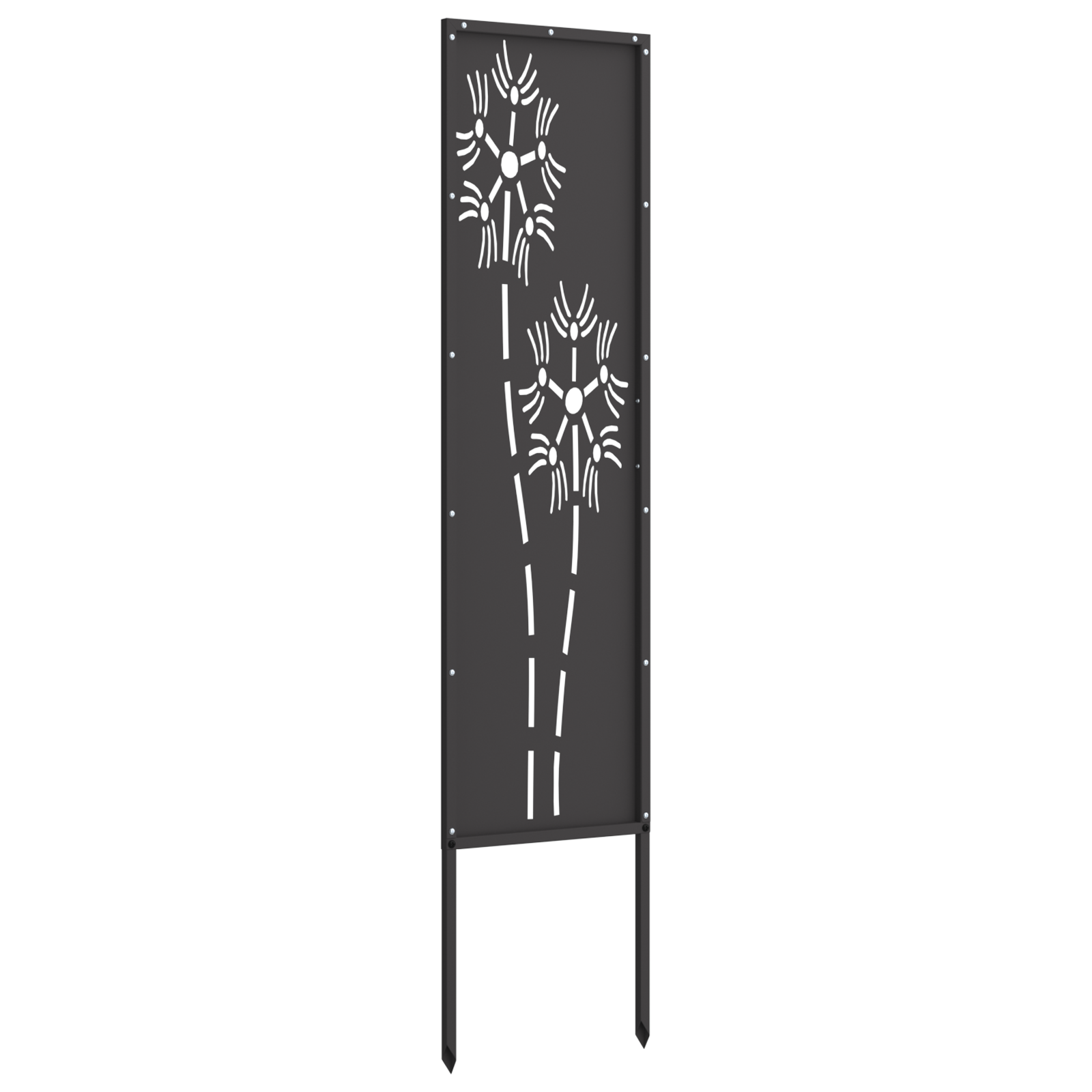 Schermo per privacy in giardino Traforo Nero 32 x 140 cm