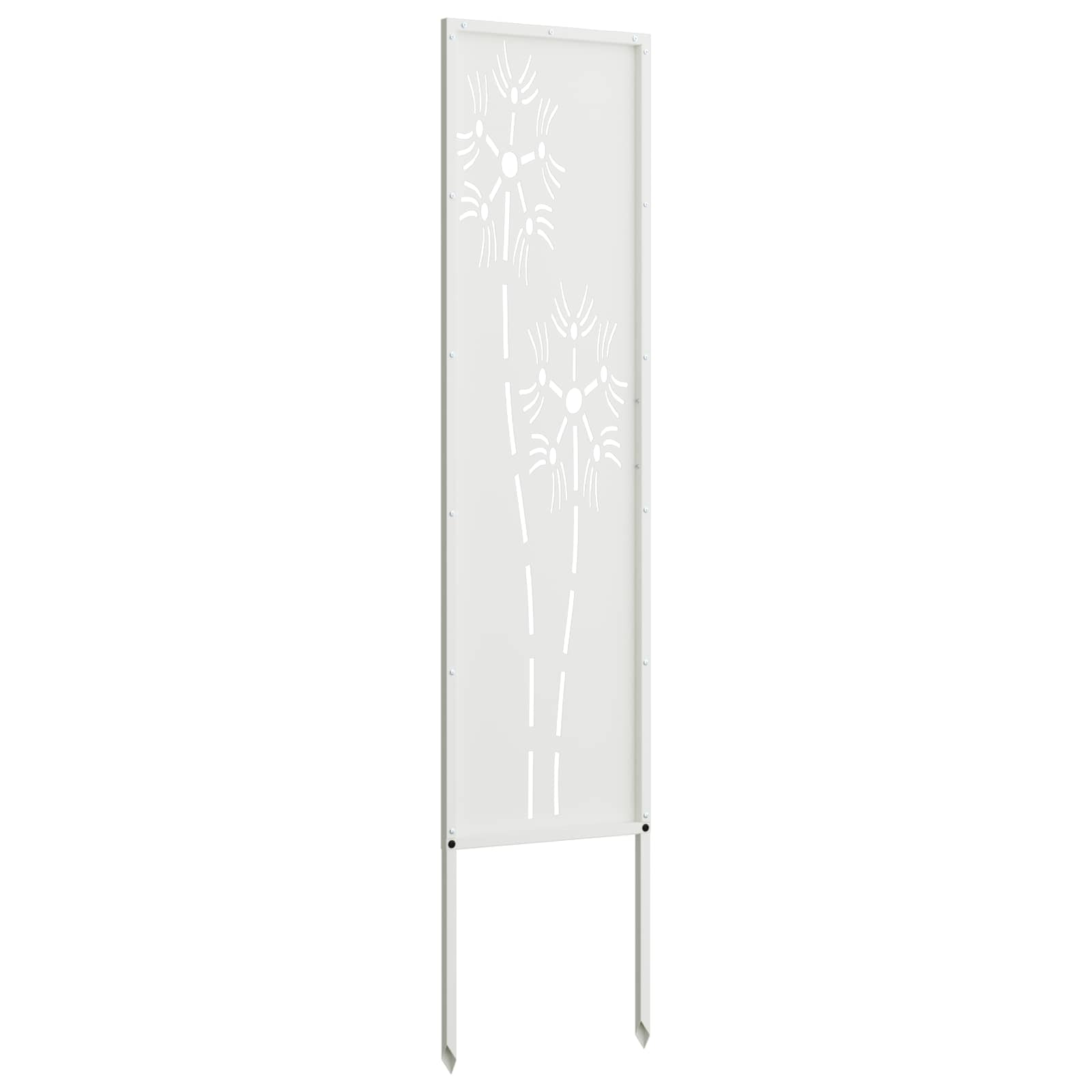 Schermo per privacy in giardino Traforo Bianco 32 x 140 cm