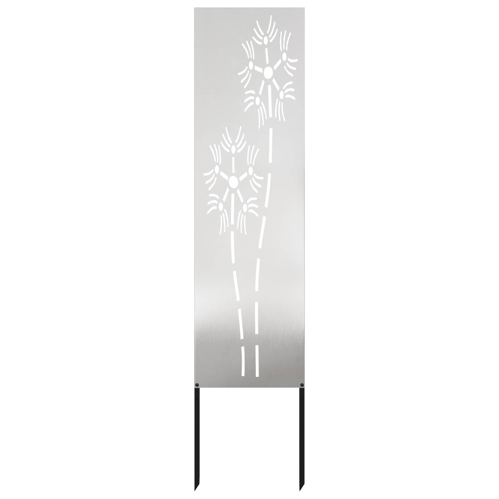 Schermo per privacy in giardino Traforo Argento 32 x 140 cm