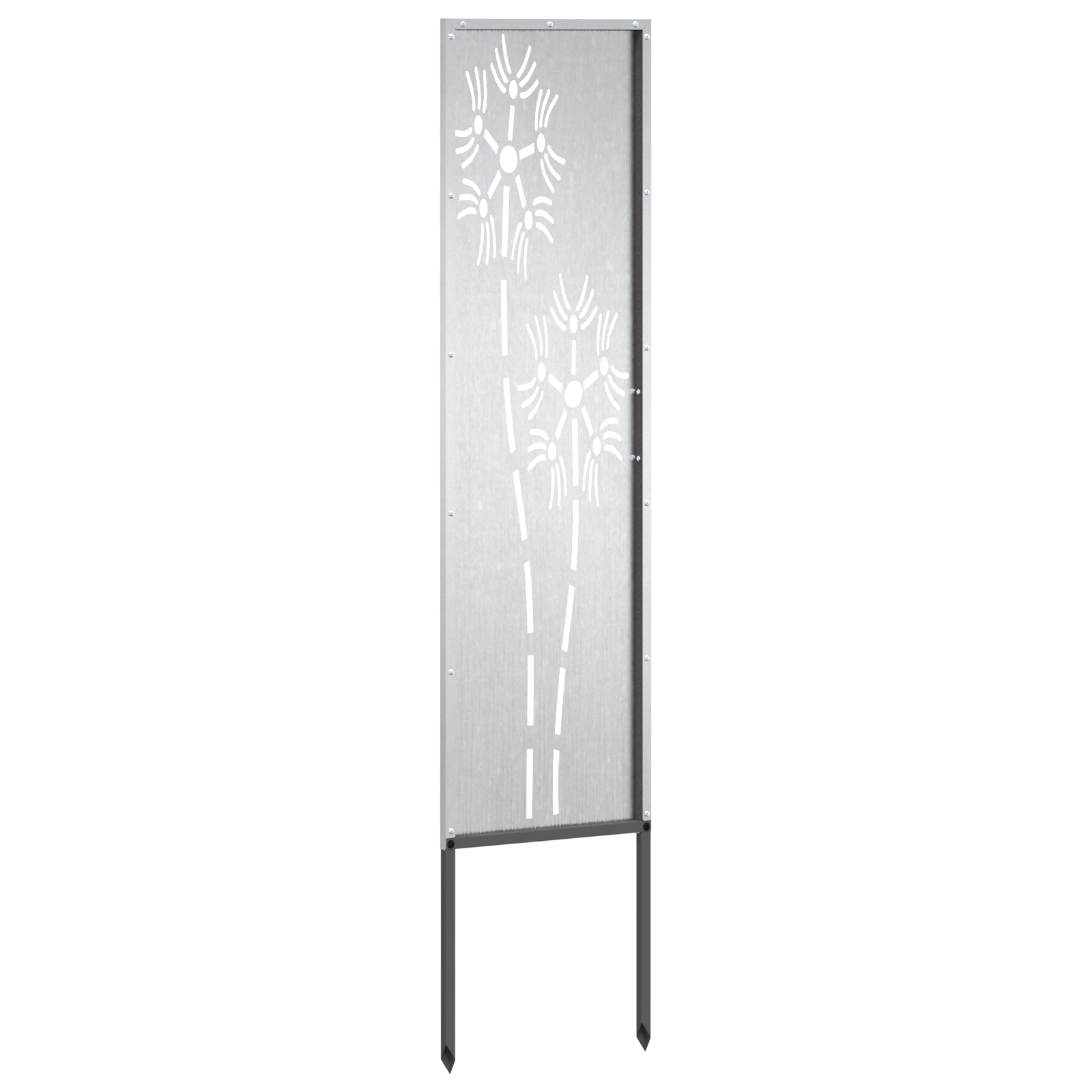 Schermo per privacy in giardino Traforo Argento 32 x 140 cm