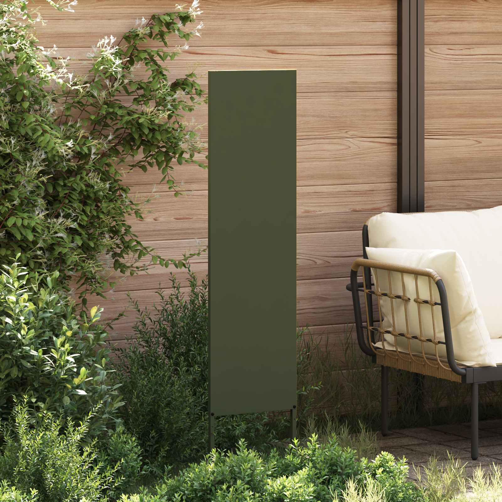Schermo per privacy in giardino Oliver verde 32 x 140 cm